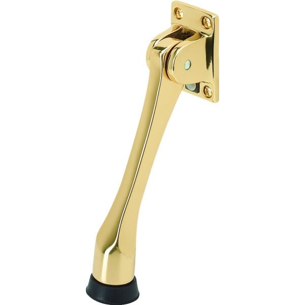 Brass commercial kickdown doorstop