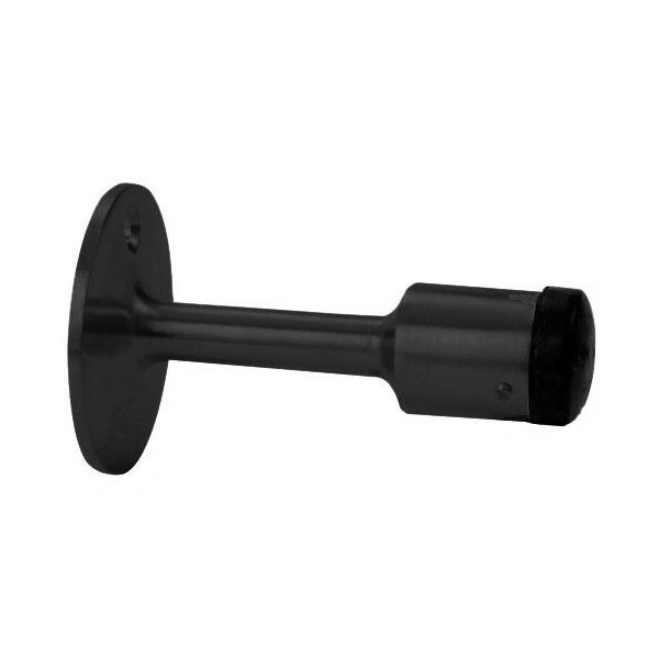 Black Heavy duty Brass Wall door stop 1475-019