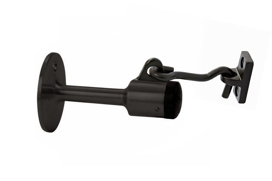 Oil-Rubbed Bronze Heavy duty Wall-mount Door stop with holder