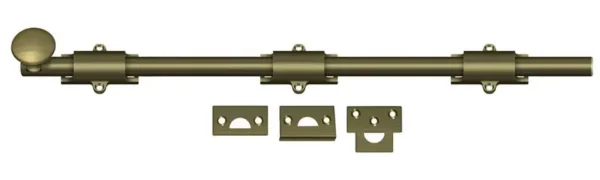 24″ Heavy Duty Door Surface Bolt: Antique Brass (609/US5)