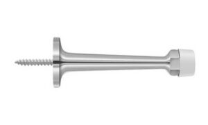 Polished Chrome Solid Brass Baseboard Door Stop